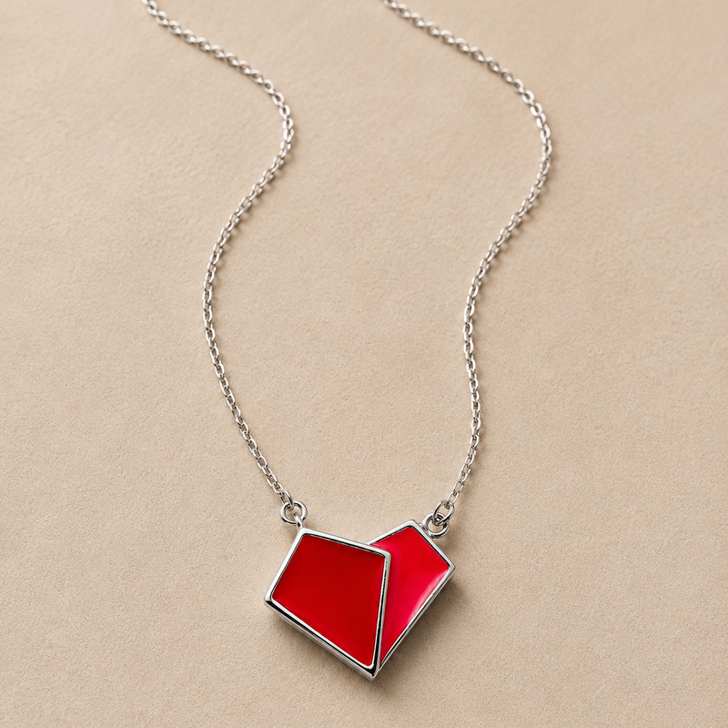 Rouge Duo Pendant Necklace