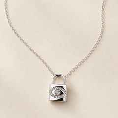 Luna Lock Evil Eye Necklace