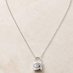 Luna Lock Evil Eye Necklace