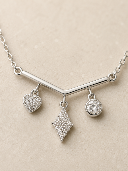 Celestia Charm Drop Necklace