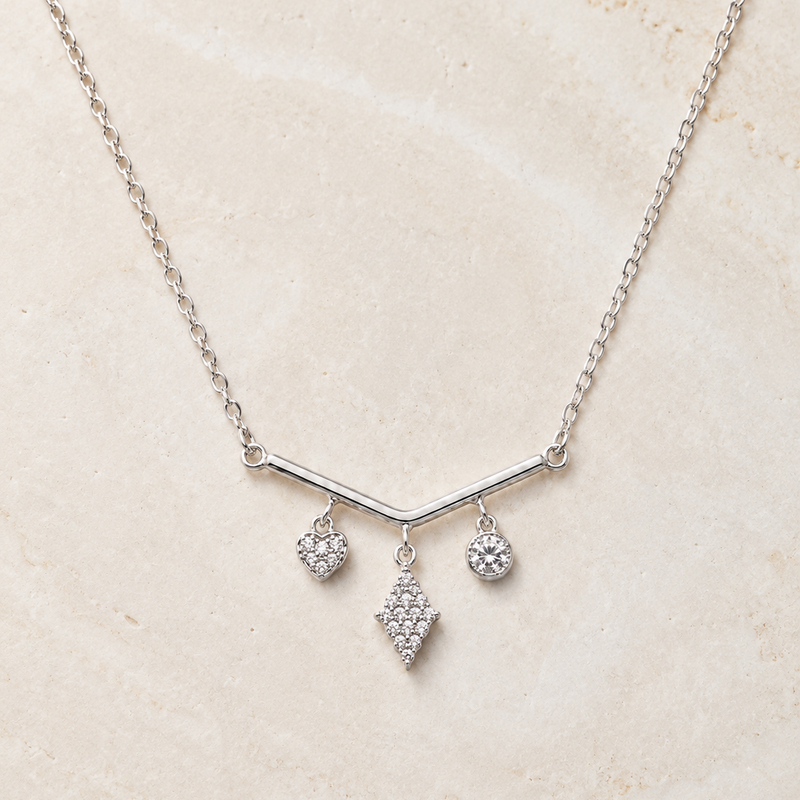 Celestia Charm Drop Necklace
