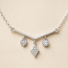 Celestia Charm Drop Necklace