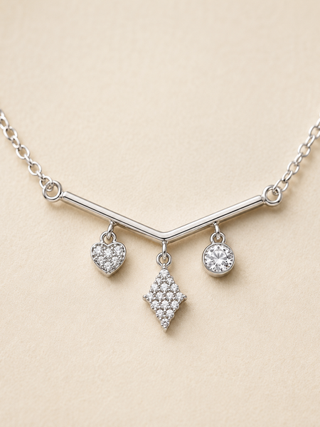 Celestia Charm Drop Necklace