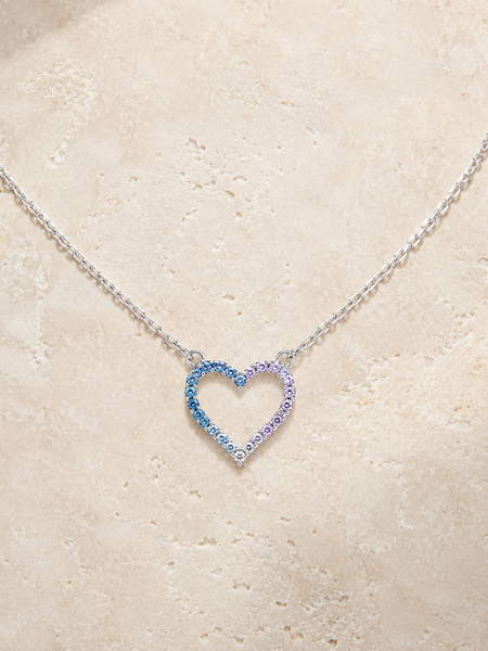 Aurielle Gradient Heart Necklace
