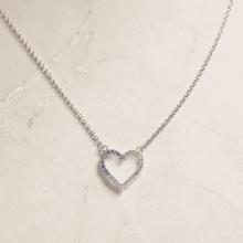 The Watermelon Sugar Heart Pendant — Gold Plated Gradient Heart Necklace by House of Zena, side angle
