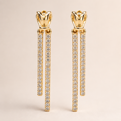 Liora Dual Drop Earrings