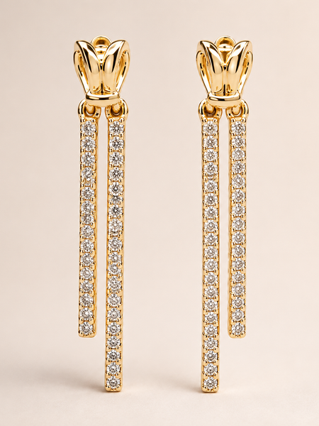 Liora Dual Drop Earrings