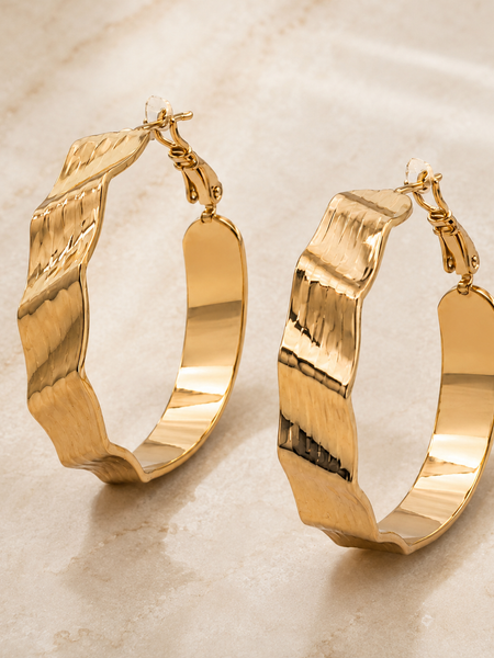 Auric Wave Hoops