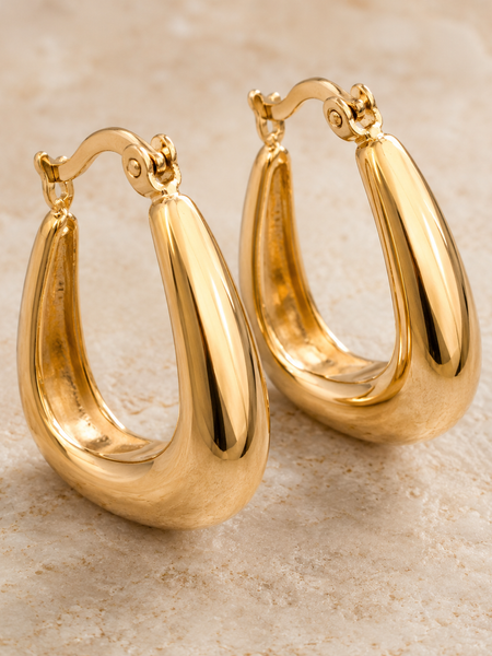 Veloura Teardrop Hoops