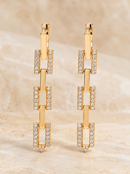 Celestia Link Drop Earrings