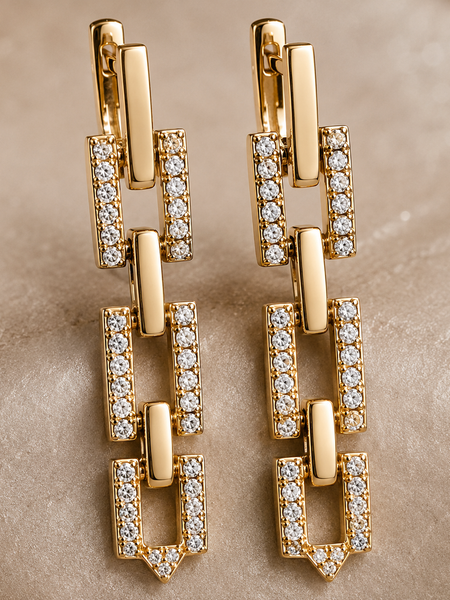 Celestia Link Drop Earrings