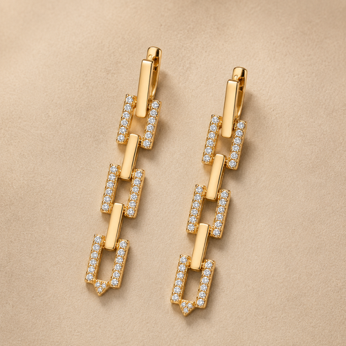 The Manhattan Link Drop Earrings