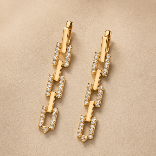 The Manhattan Link Drop Earrings