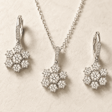 The Lotus Petal Brunch Set — Gold Plated Bloom Pendant Set by House of Zena, styled on model