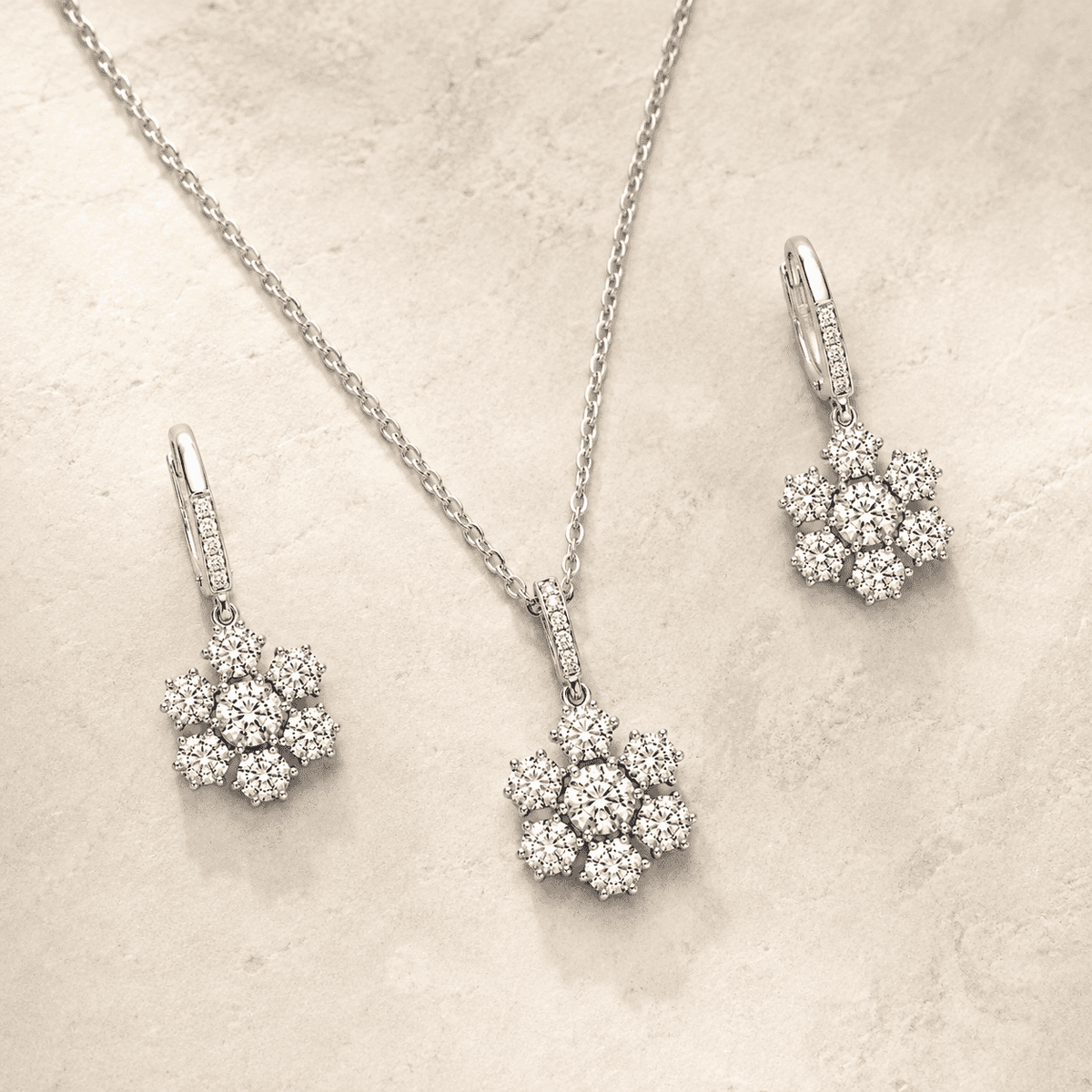 The Lotus Petal Brunch Set — Gold Plated Bloom Pendant Set by House of Zena, close-up detail