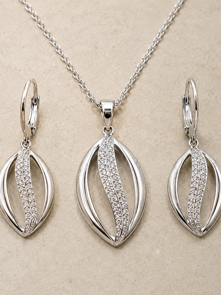 Veloura Wave Pendant Set