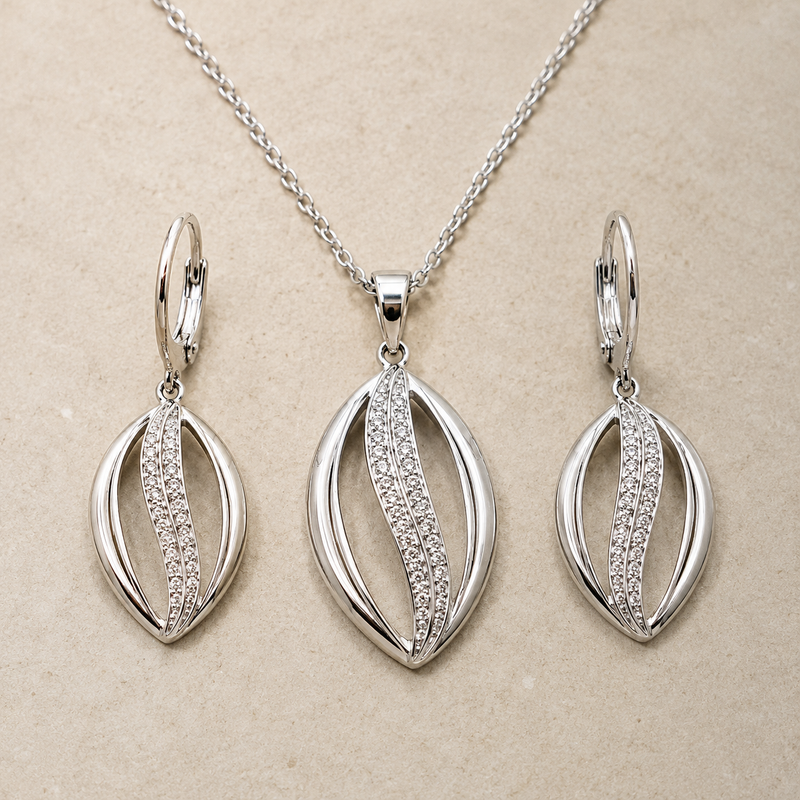 Veloura Wave Pendant Set