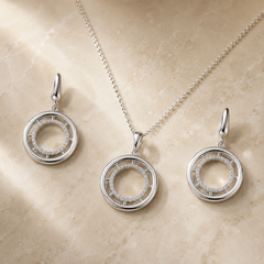 Aureline Halo Pendant Set