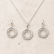 The "Main Character" Crown Set — Gold Plated Halo Pendant Set by House of Zena, side angle