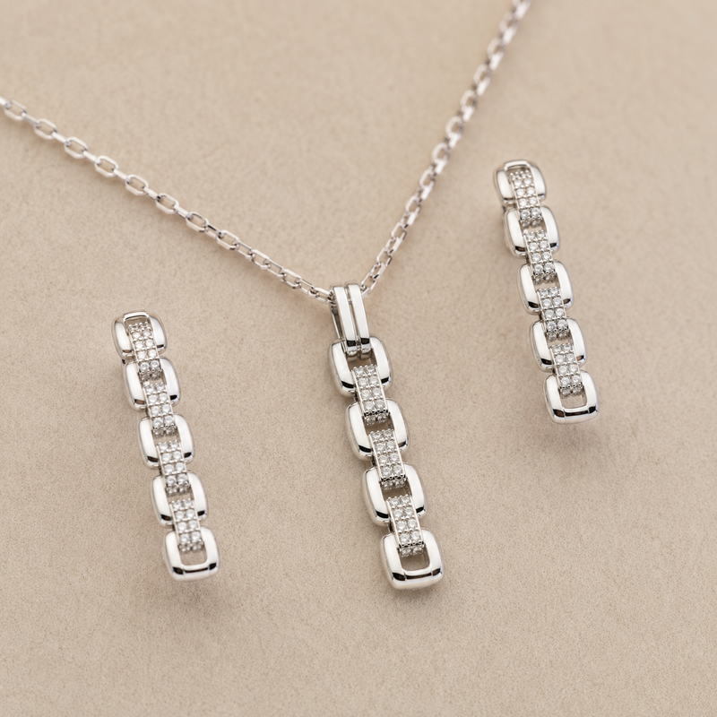 Lunéa Link Pendant Set