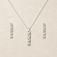 The 9-to-5 Office Chic Set — Gold Plated Link Pendant Set by House of Zena, worn on model