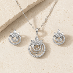 Celestia Bloom Pendant Set
