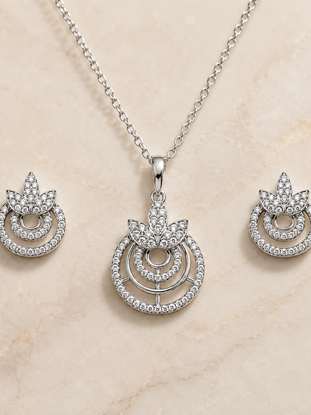 Celestia Bloom Pendant Set