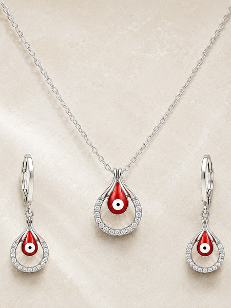 Nazira Evil Eye Pendant Set