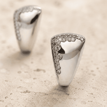 The Modernist Frame Solitaire Set — Gold Plated Modernist Edge Pendant Set by House of Zena, close-up detail