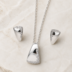 Celestine Edge Pendant Set