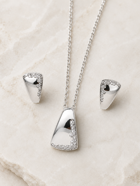 Celestine Edge Pendant Set