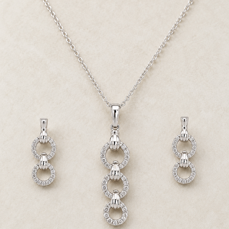 Lunara Link Pendant Set
