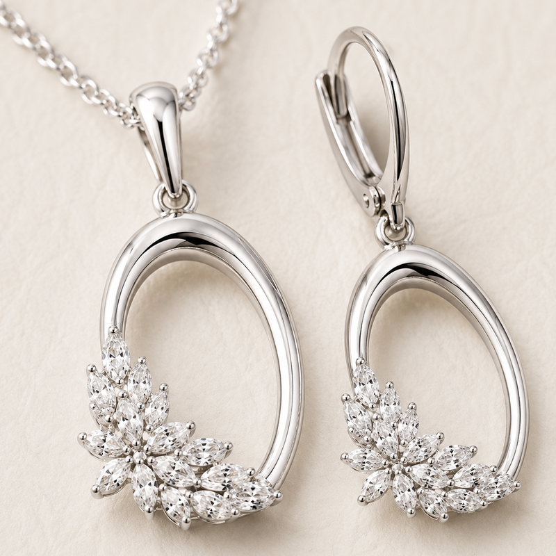 Aurelia Bloom Pendant Set