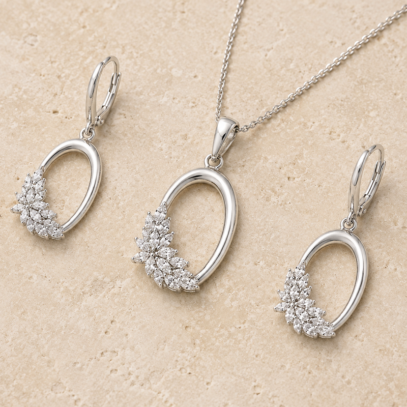 Aurelia Bloom Pendant Set