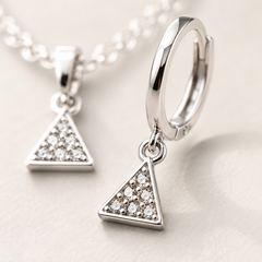 Nova Triangle Pendant Set