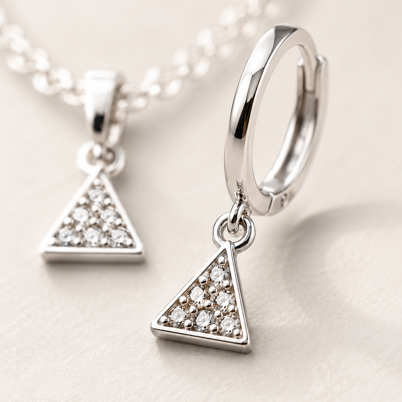 Nova Triangle Pendant Set
