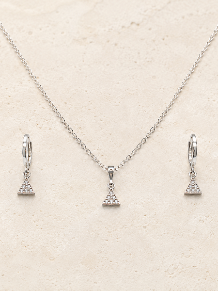 Nova Triangle Pendant Set