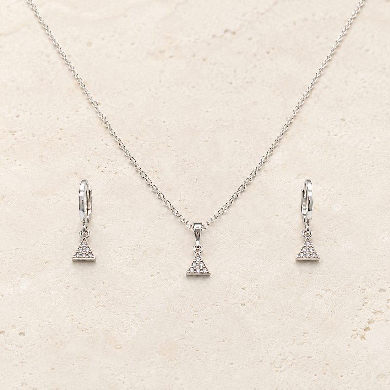 Nova Triangle Pendant Set