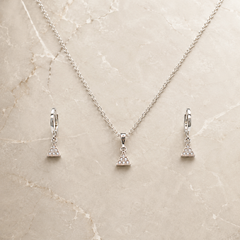 Nova Triangle Pendant Set