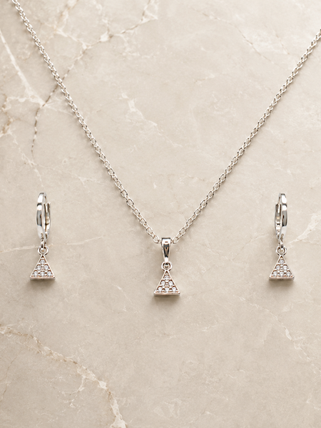Nova Triangle Pendant Set