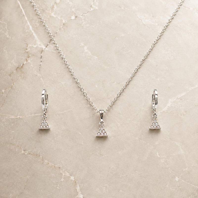 Nova Triangle Pendant Set