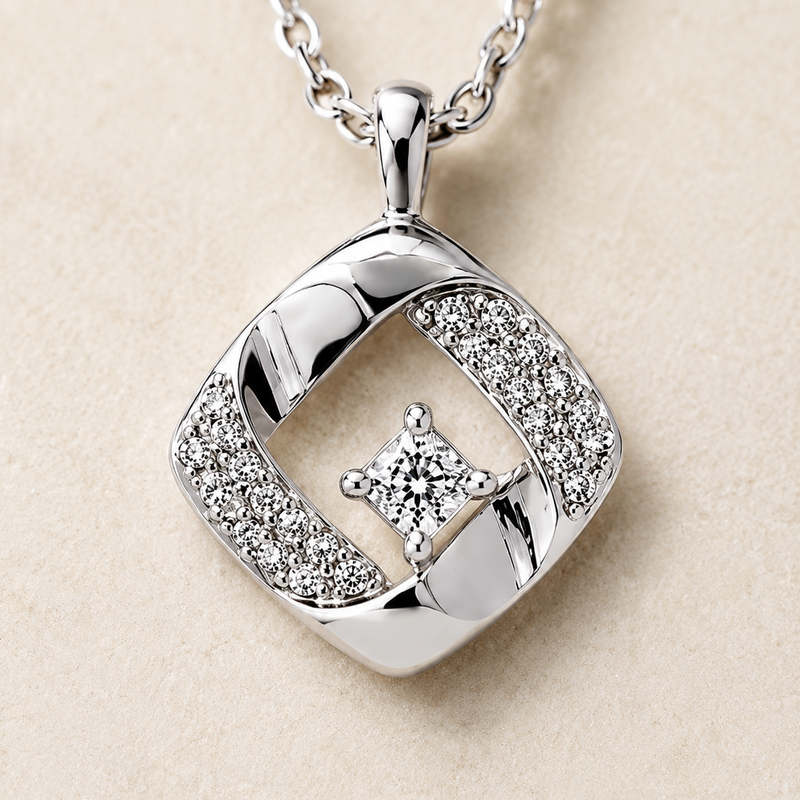 Virelle Square Pendant Set