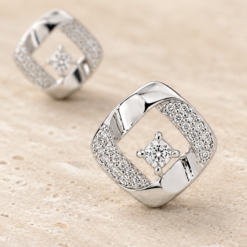 Virelle Square Pendant Set