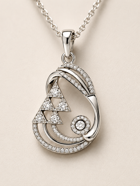 Celestia Geometric Pendant Set