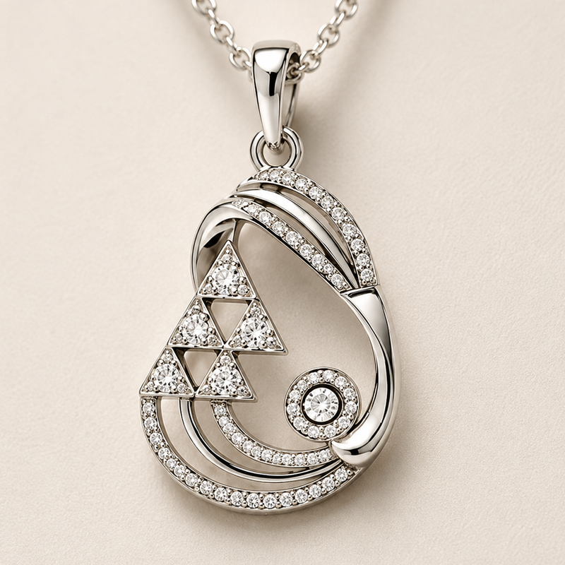 Celestia Geometric Pendant Set