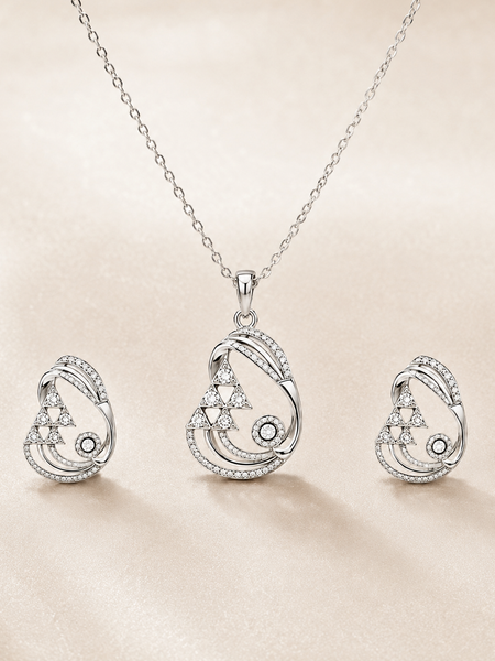Celestia Geometric Pendant Set