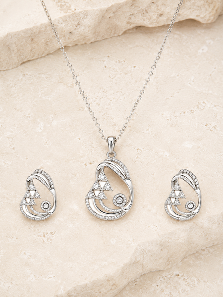 Celestia Geometric Pendant Set