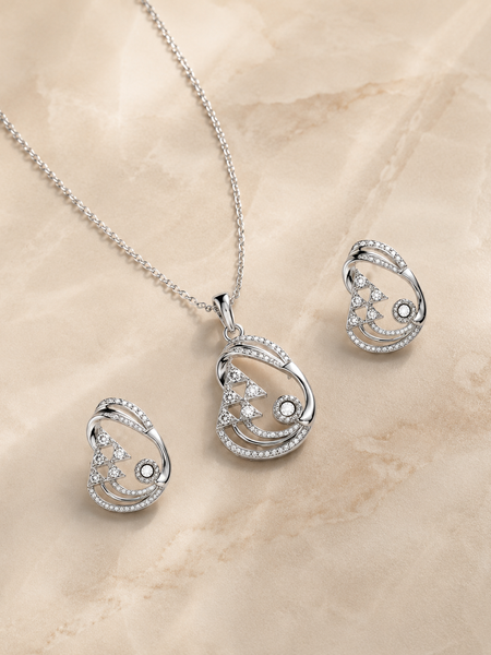 Celestia Geometric Pendant Set