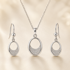 Lunara Oval Pendant Set