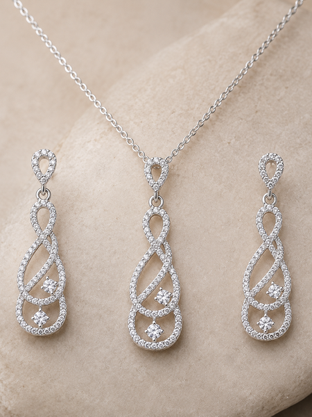Infinity Grace Pendant Set
